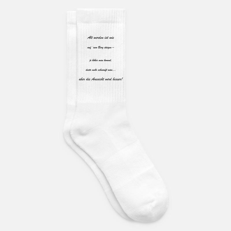 Growing old: The view is getting better - Tennis socks - white