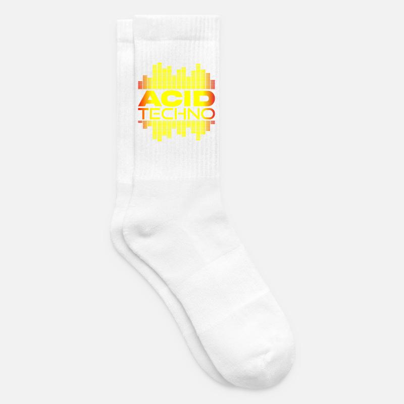 Acid Techno Pulse - Chaussettes de tennis - blanc