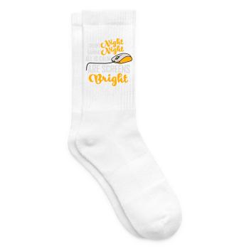 Silent Night Gaming Night All Calm Screens Bright - Tennissocken - Weiß - Rechts
