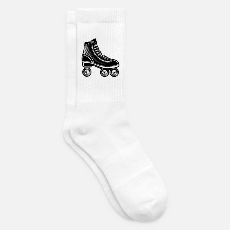 Rollschuh - Tennissocken - Weiß