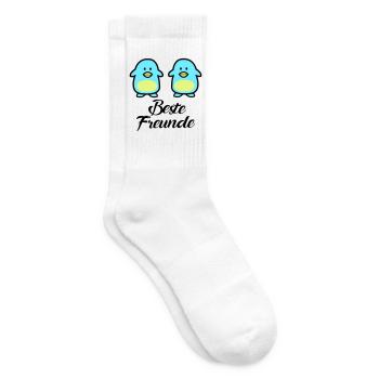 Pinguine Beste Freunde - Tennissocken - Weiß - Rechts