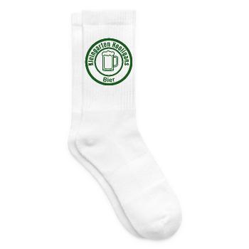 Kleingarten Hooligans – Freches Garten-Design mit  - Tennissocken - Weiß - Rechts