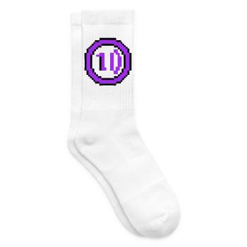 Arcade Münze 10 Jahre Jubiläum - Tennissocken - Weiß - Rechts