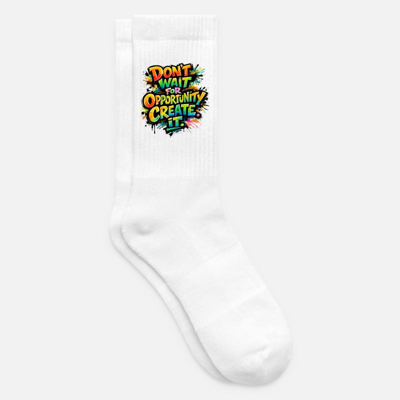 N’t_wait_ - Chaussettes de tennis - blanc
