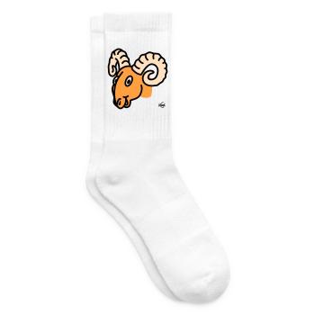 Widder groß - Tennissocken - Weiß - Rechts