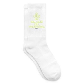 Ich Würde Mich Gern Freuen Wiedersehen - Tennissocken - Weiß - Rechts