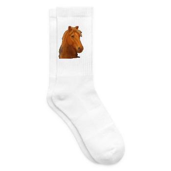 Pastel Horse - Chaussettes de tennis - blanc - Droite