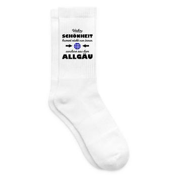 Blauer Allgäu Hoodie - Tennissocken - Weiß - Rechts