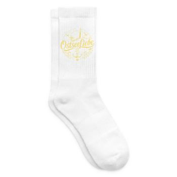 OstseeLiebe Leuchtturm Flair - Tennissocken - Weiß - Rechts