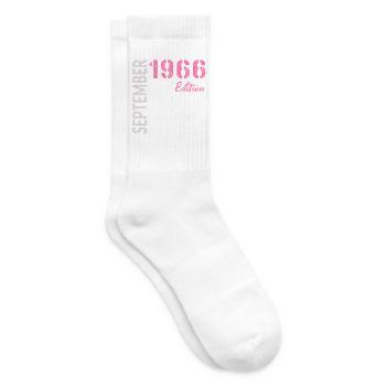60th birthday, September 1966 - Tennis socks - white - Right