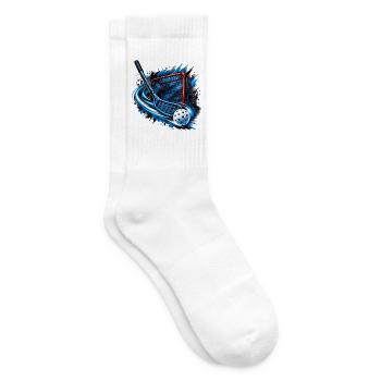 Floorball -Schwung - Tennissocken - Weiß - Rechts