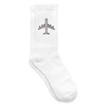 Flugzeug - Tennissocken - Weiß - Rechts