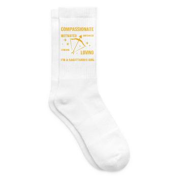 Sternzeichen Schütze - Tennissocken - Weiß - Rechts