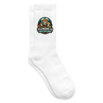 Pilzmodus an – Wald Korb Glück - Tennissocken - Weiß - Rechts