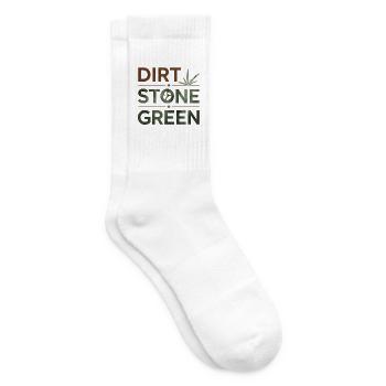 Dirt Stone Green – Landschaftsbau & Gartenbau Desi - Tennissocken - Weiß - Rechts