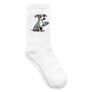 Whippet Windhund Whippets Windhundbesitzer - Tennissocken - Weiß - Rechts