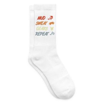 Schlamm Schweiß und ein Getriebe - Tennissocken - Weiß - Rechts