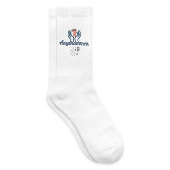 Angekommen dank dir – Danke Hebamme Shirt - Tennissocken - Weiß - Rechts