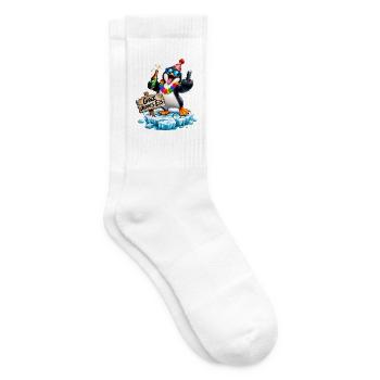 Ganz dünnes Eis Party-Pinguin - Tennissocken - Weiß - Rechts