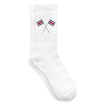 Costa Ricanische Flagge - Tennissocken - Weiß - Rechts