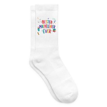 Bester Mathelehrer Ever! - Tennissocken - Weiß - Rechts