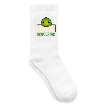 SCHULKIND NAME DINOSAURIER - Tennissocken - Weiß - Rechts