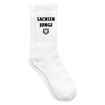 Grüner Schildadler Sachsen - Tennissocken - Weiß - Rechts