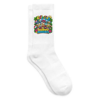 Sammle Sonnige Momente - Tennissocken - Weiß - Rechts