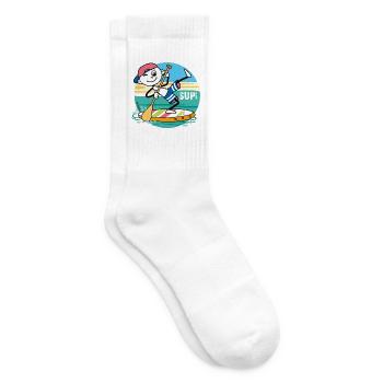 SUP - Supi! Strichel mit Stand Up Paddle. - Tennissocken - Weiß - Rechts