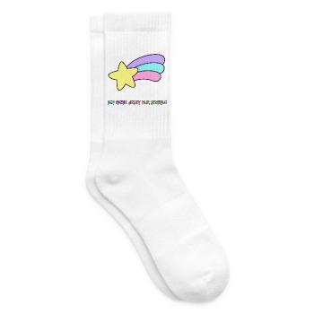 STERNSCHNUPPE SCHULKIND, EINSCHULUNG, GRUNDSCHULE - Tennissocken - Weiß - Rechts
