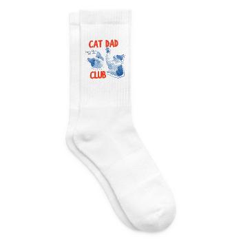 Katzen-Weihnachtsmann-Club - Tennissocken - Weiß - Rechts