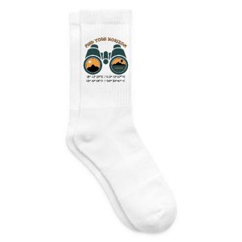 Finden Sie Ihren Horizont – Grand Teton & Lake Tahoe - Tennissocken - Weiß - Rechts