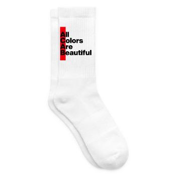ACAB: ALL COLORS ARE BEAUTIFUL. FÜR OFFENHEIT - Tennissocken - Weiß - Rechts