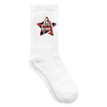 Vielfalt macht uns stark – Gegen Rechts - Tennissocken - Weiß - Rechts