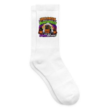 Halloween Benzinpreis Spuk - Tennissocken - Weiß - Rechts
