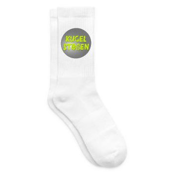 Kugelstoßen Stoßkugel - Tennissocken - Weiß - Rechts
