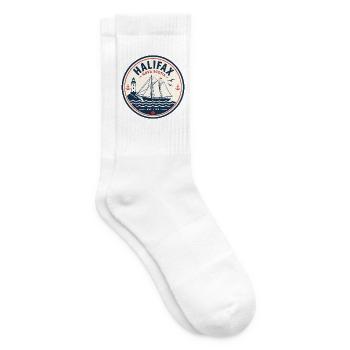 Halifax Nova Scotia Abzeichen - Tennissocken - Weiß - Rechts