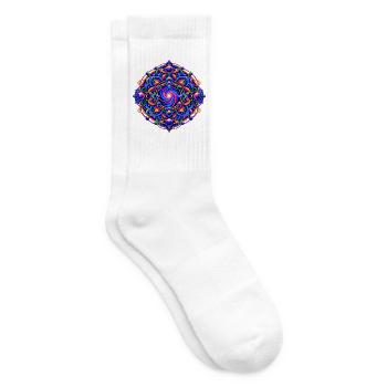 Kosmischer Lotus Wirbel - Tennissocken - Weiß - Rechts