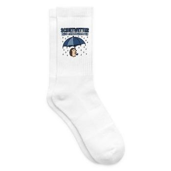 Schietwetter Mein Lieblingswetter – Igel T-Shirt - Tennissocken - Weiß - Rechts