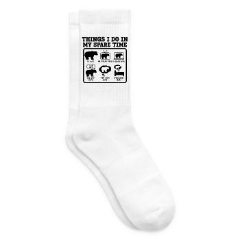 Bären Begeisterung Humor - Tennissocken - Weiß - Rechts