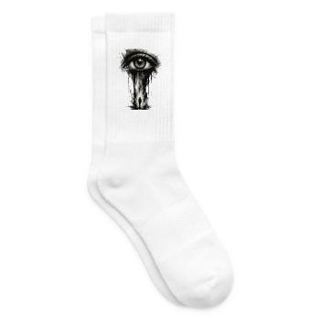 Auge - Tennissocken - Weiß - Rechts