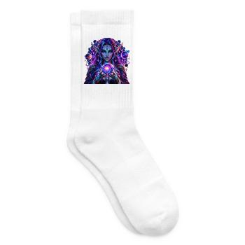 Kosmische Elfe Galaxie - Tennissocken - Weiß - Rechts