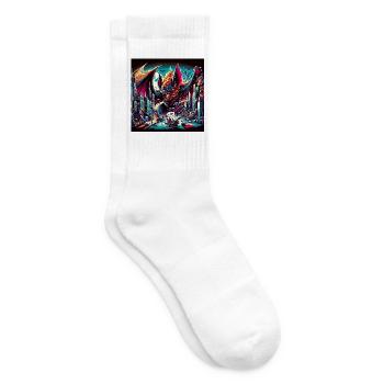 Bat Apocalypse - Tennissocken - Weiß - Rechts