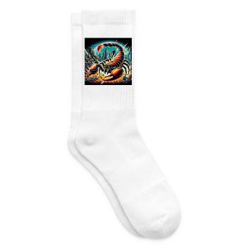 Scorpion Apocalypse - Tennissocken - Weiß - Rechts