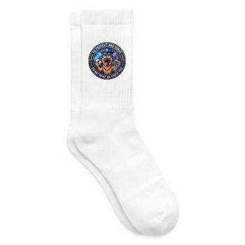Lustiger Polizei-Deutscher Schäferhund Lass mich nicht jagen - Tennissocken - Weiß - Rechts