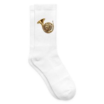 Fossiles Waldhorn - Tennissocken - Weiß - Rechts