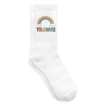 Toleranz Diversität - Tennissocken - Weiß - Rechts