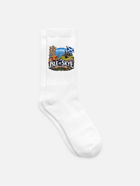 Isle of Skye – Old Man of Storr & Scotland - Tennissocken - Weiß