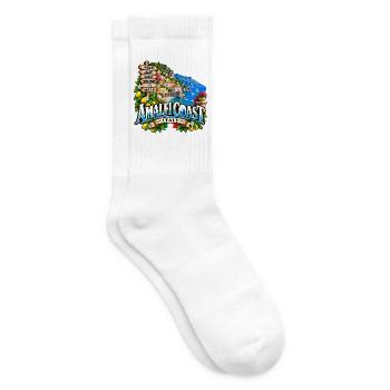 Amalfi Coast – Dolce Vita & Italy - Tennissocken - Weiß - Rechts