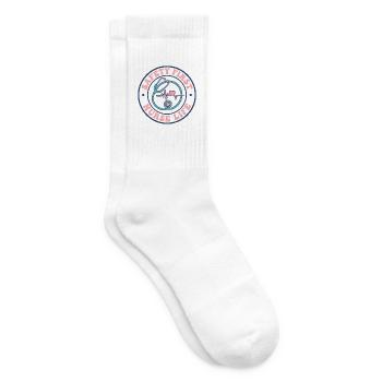 Nurse Life Safety First Retro-Stethoskop-Geschenk - Tennissocken - Weiß - Rechts